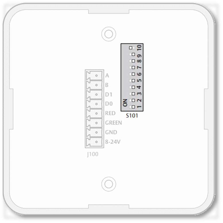 Click image to enlarge, click again to close. DIP switches on the AH-30 Hub.