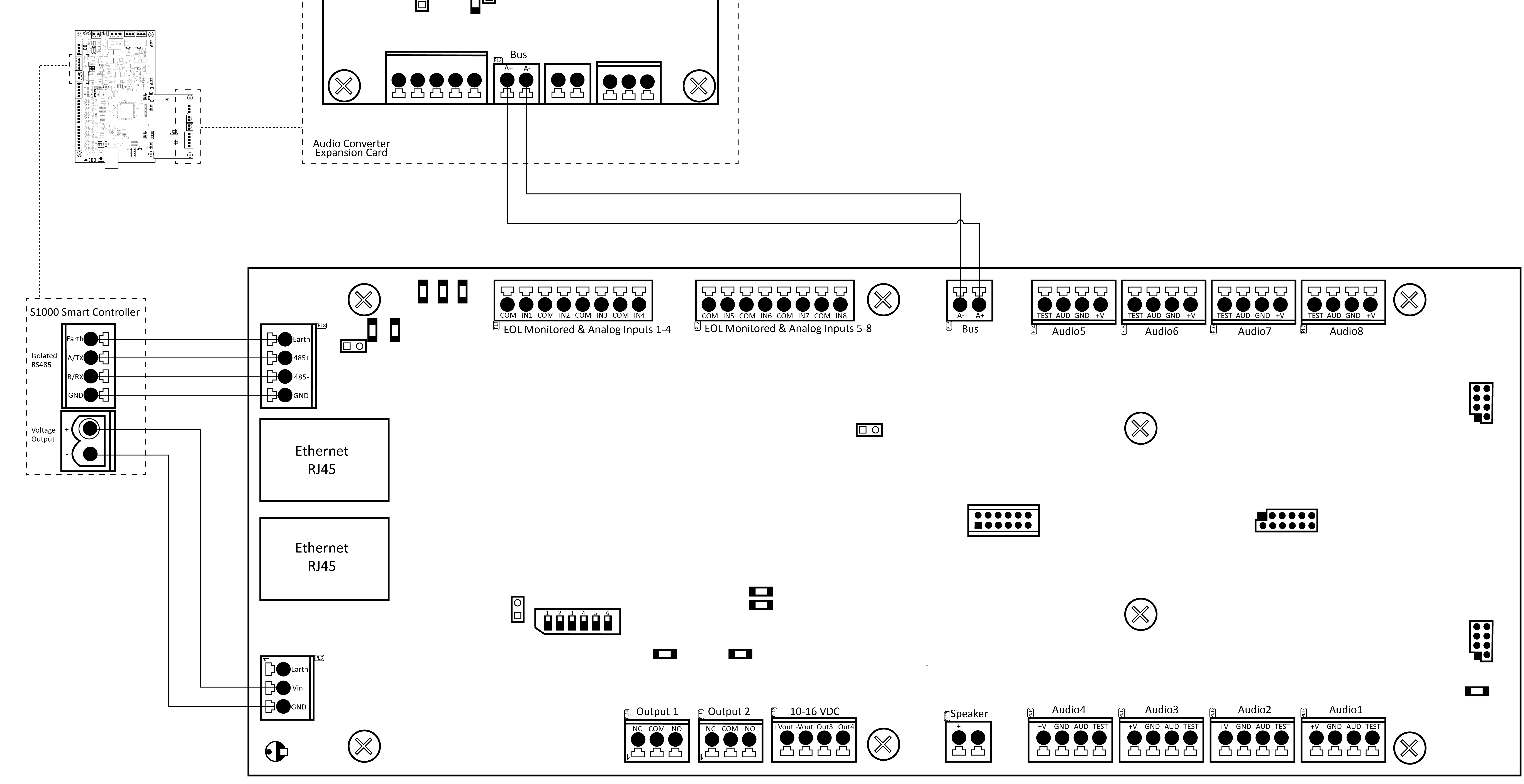 Click image to enlarge, click again to close. Installing the audio hardware on the S1000 Controller.