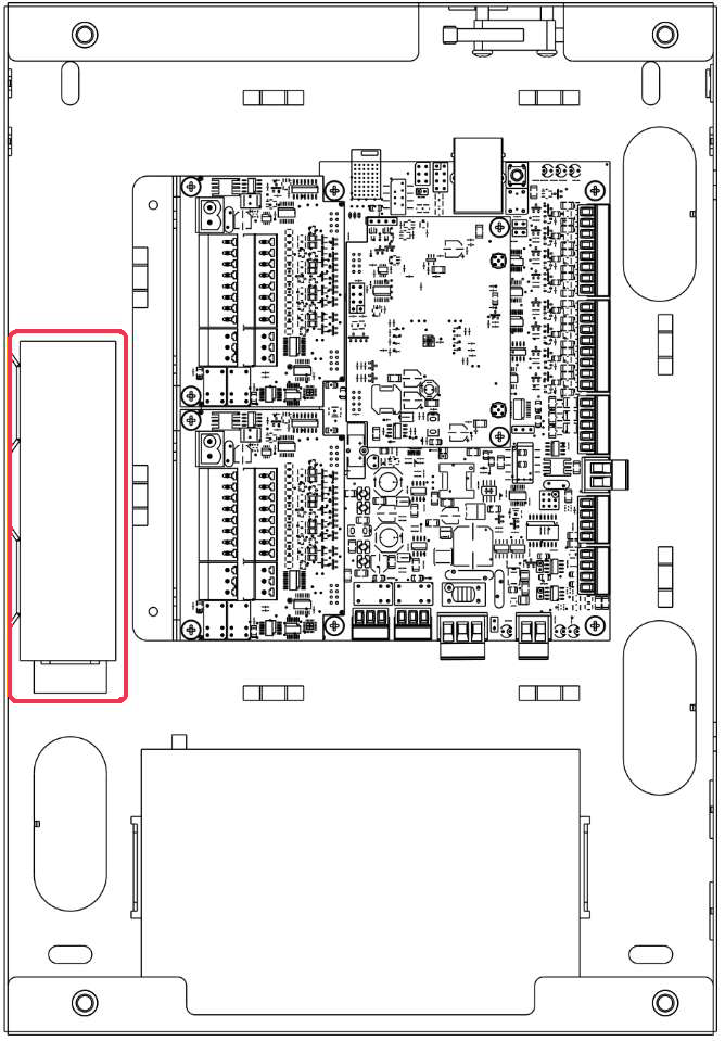 Click image to enlarge, click again to close. Location of the power supply in the enclosure with the S1000.