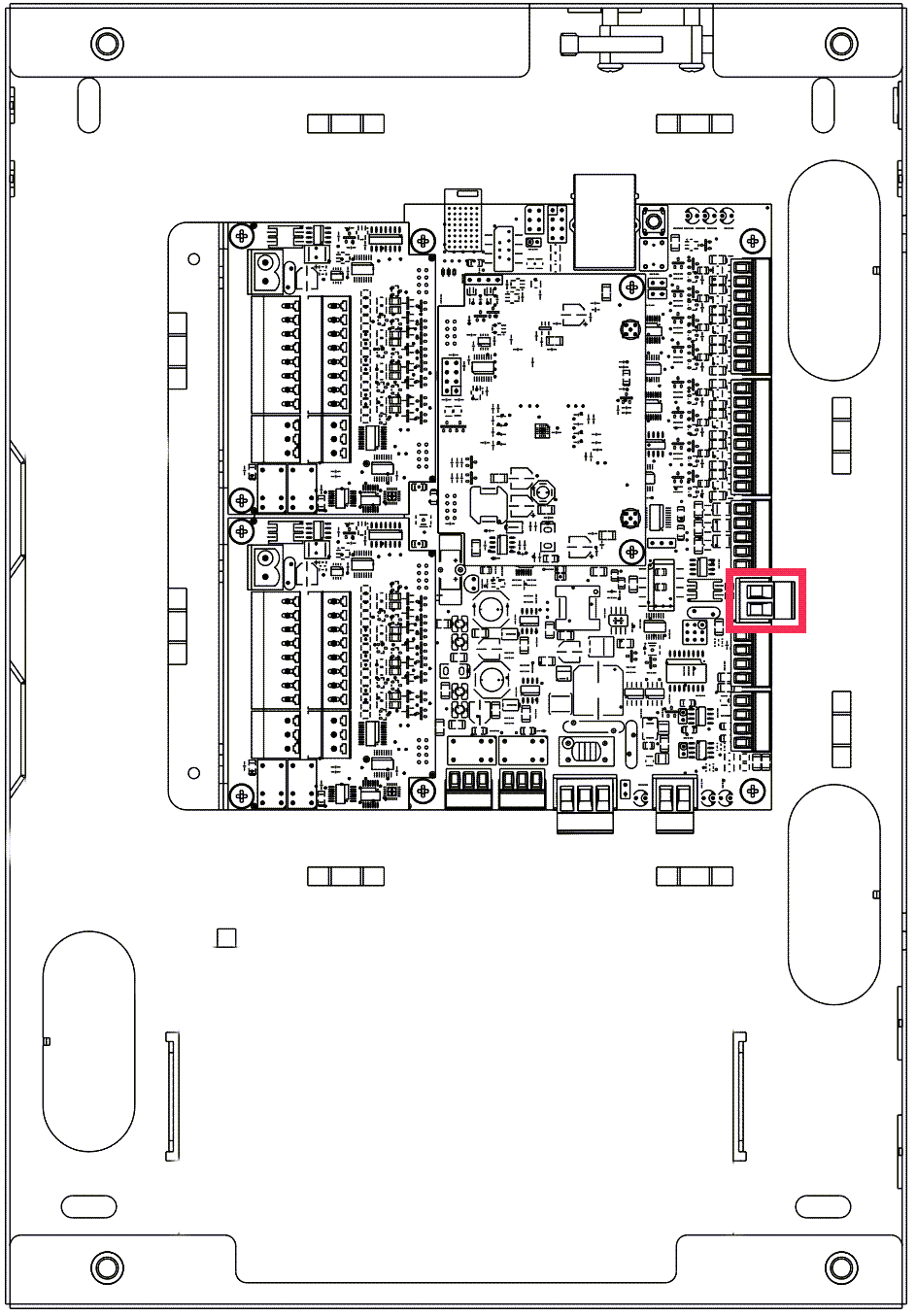 Click image to enlarge, click again to close. Connecting the power signals of the keypad to PL4.