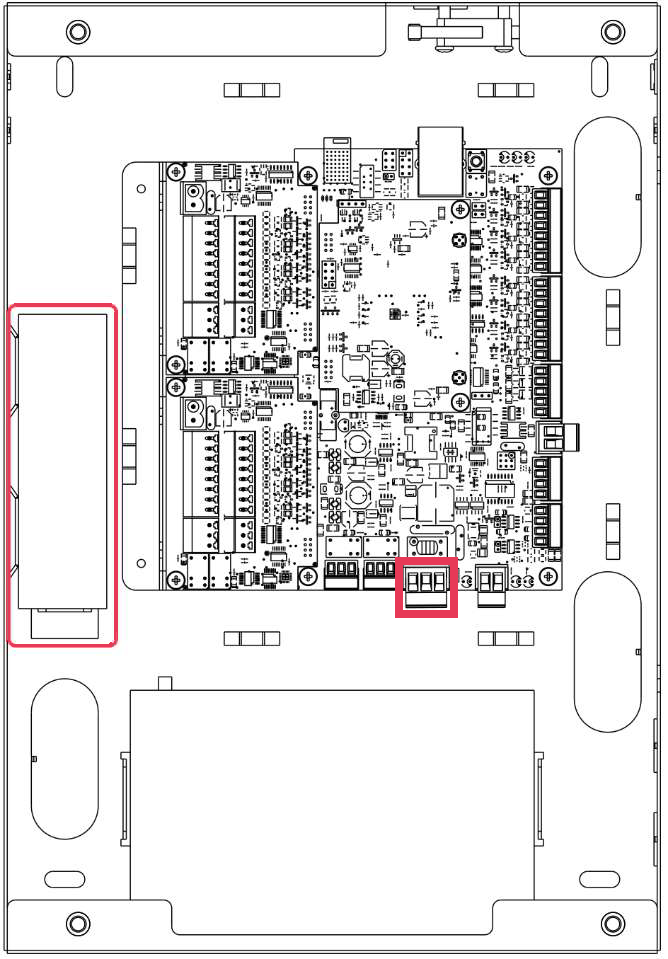 Click image to enlarge, click again to close. Location of PL8 to connect the power supply to the S1000.